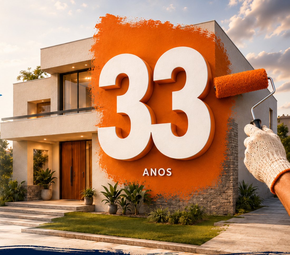 Casa pintada com 33 anos Arte Tintas